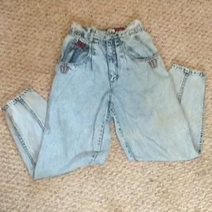 VINTAGE JOUJOU BRAND LADIES STONE WASHED JEANS SIZE 9/10